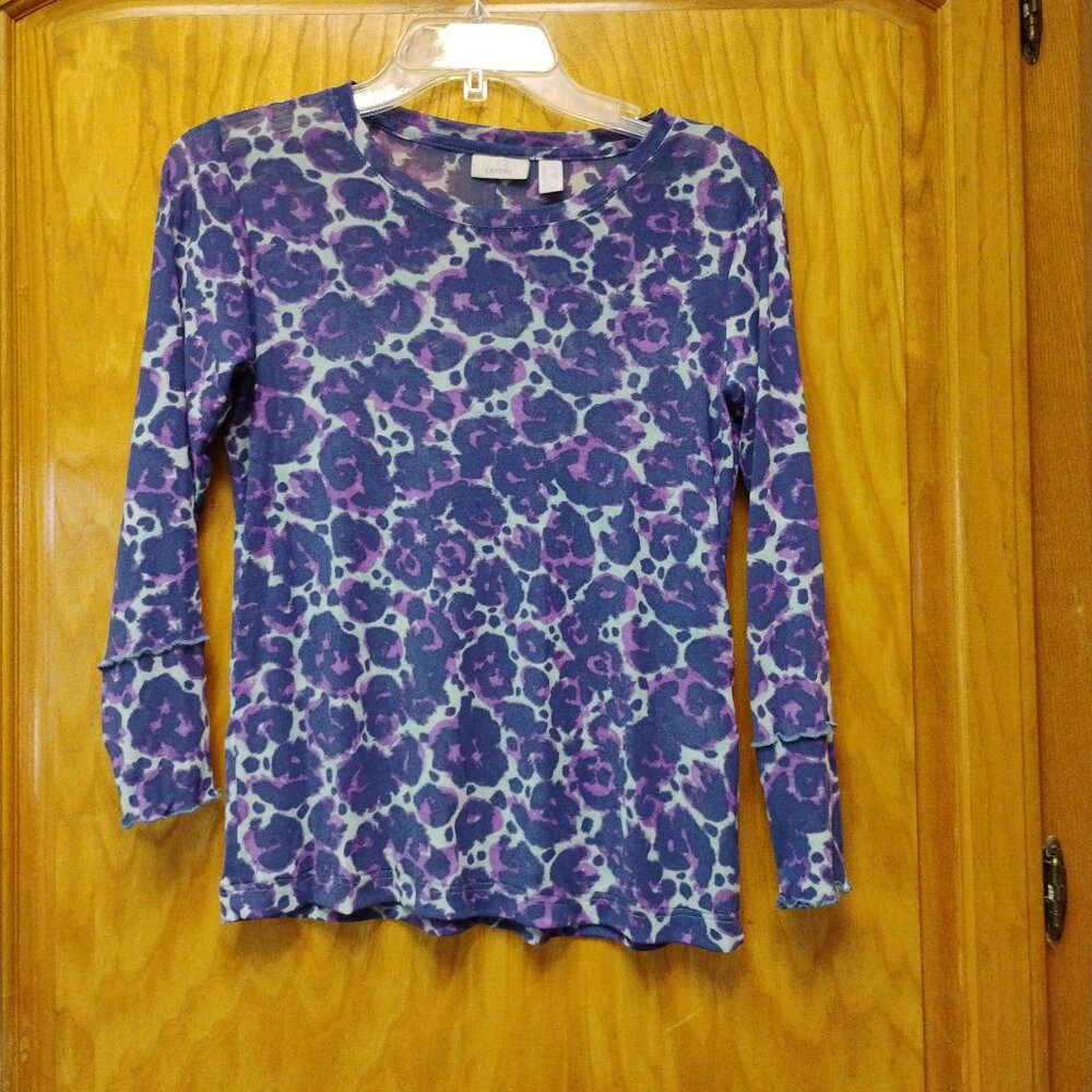 Logo Layers vintage nylon mesh top